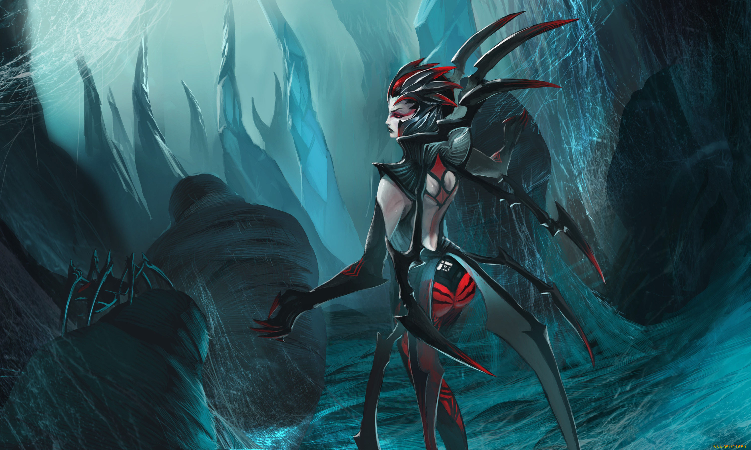  , league of legends, spider, woman, web, , elise, league, of, legends